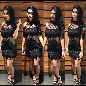 Stunning black fringe dress